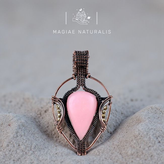 OPALE ROSA Pendente Artigianale